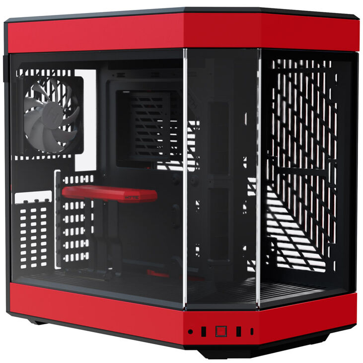 Hyte Y60 Midi Tower, Tempered Glass - schwarz/rot image number 0