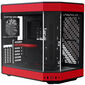 Hyte Y60 Midi Tower, Tempered Glass - schwarz/rot