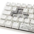 Ducky One 3 Classic Pure White Mini Gaming Keyboard, RGB LED - MX-Clear image number null