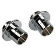 Bitspower Touchaqua Link Adapter Male G1/4 Zoll AG auf Link Tube verstellbar 16-22mm - 2er-Pack, sil image number null
