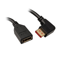InLine DisplayPort Adapterkabel, 8K4K, rechts gewinkelt - 0,15m
