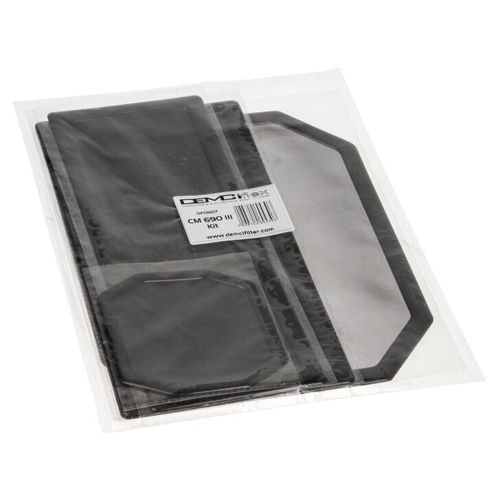 Demciflex Staubfilter-Set für Cooler Master 690 III - schwarz/schwarz image number 2
