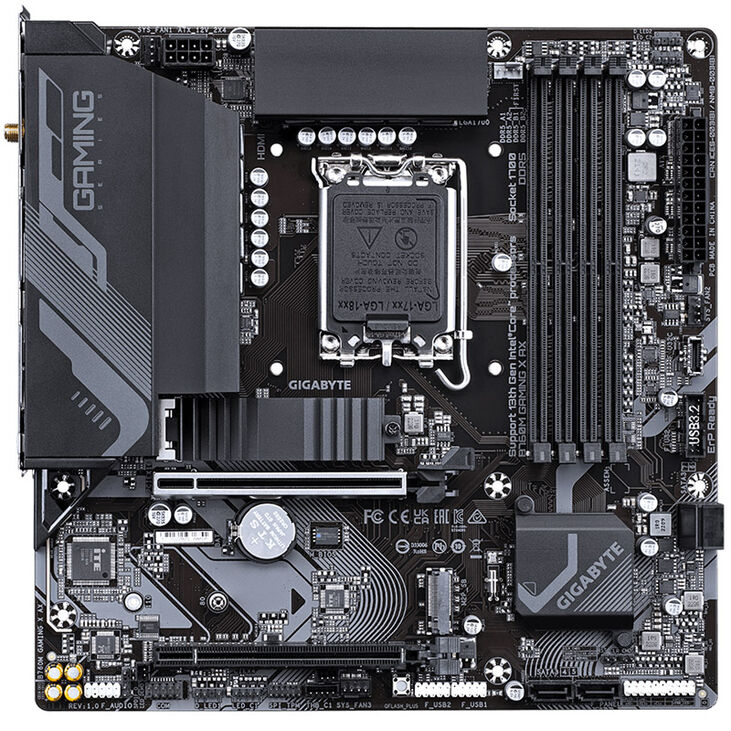 GIGABYTE B760M Gaming X AX motherboard, Socket 1700, Intel B760, Micro-ATX, DDR5 image number 2