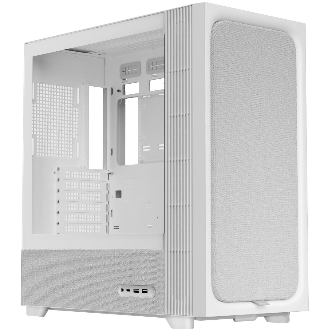 TRYX FLOVA F50 PC-Geh&auml;use, Midi-Tower, ATX, Tempered Glass - wei&szlig;