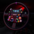 CONSPIT 310 APEX Steering Wheel, ARGB, 2.99&rdquo; Display, Dual Paddles - Black, 310mm image number null