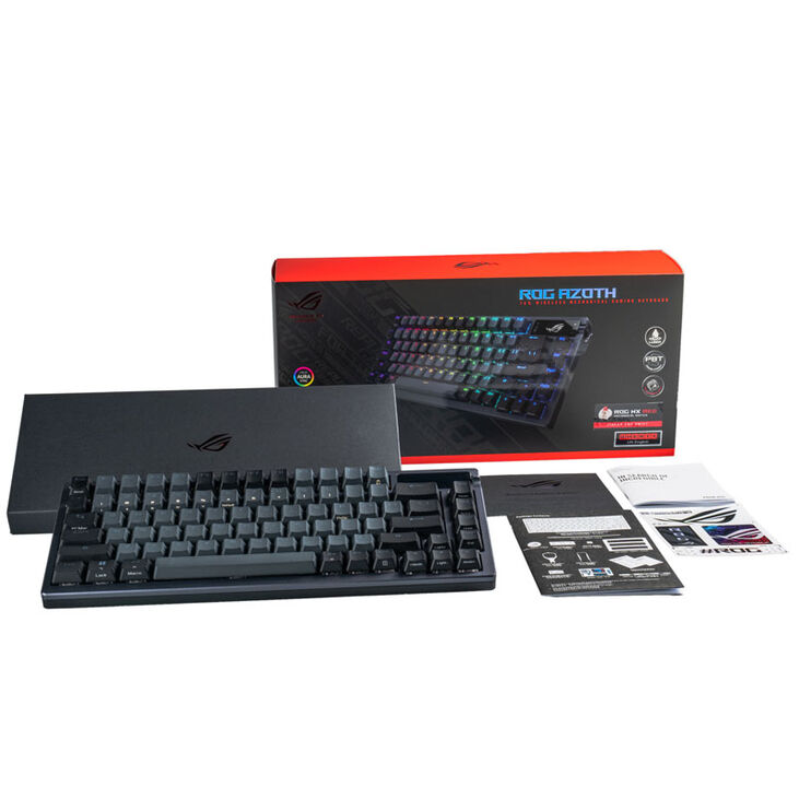 ASUS ROG Azoth Wireless Gaming Tastatur , PBT, ROG NX RED, USB/Bluetooth, DE image number 2