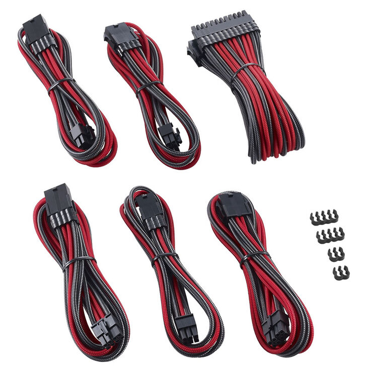 CableMod PRO ModMesh Cable Extension Kit - carbon/rot image number 1