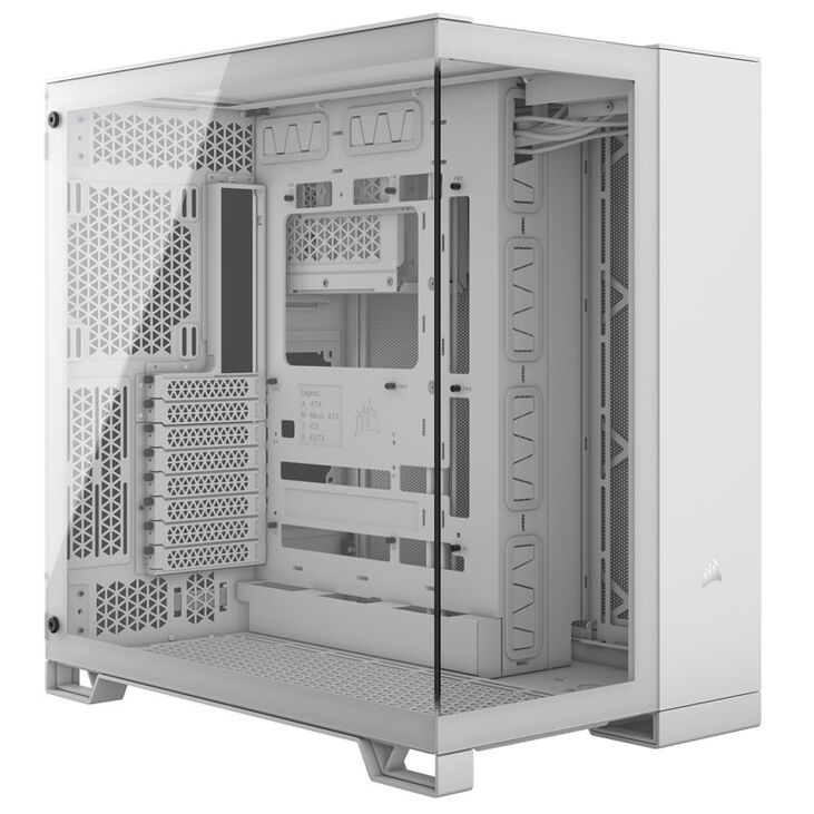 Corsair 6500X Midi-Tower, Tempered Glass - weiß image number 0