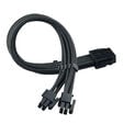 SilverStone EPS 8-Pin zu EPS/ATX 4+4-Pin Kabel, 300mm - schwarz image number null