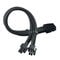 SilverStone EPS 8-Pin zu EPS/ATX 4+4-Pin Kabel, 300mm - schwarz