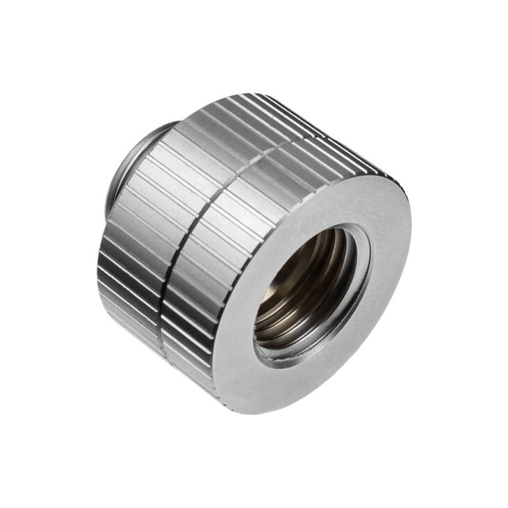 EK Water Blocks EK-Quantum Torque G1/4 Inch Extension Straight Fitting M/F 14 - Rotatable, Satin Titanium image number 0