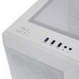 SilverStone Fara H1M Micro-ATX Case, Tempered Glass - white image number null