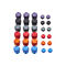 Asetek SimSports Aluminum Button Color Kit - 6 Farben