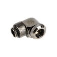 Bitspower Multi-Link Adapter Connection 90 Degrees G1/4 Inch AG to 12mm OD Hardtube - Rotatable, Grey image number null