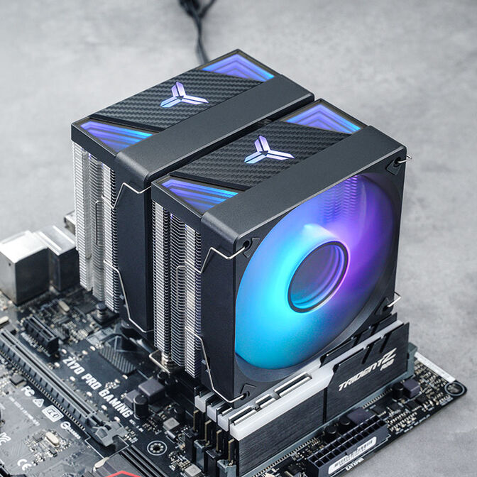 Jonsbo CR-3000 CPU-K&uuml;hler Dual Tower, ARGB - 2x 120 mm, schwarz image number 8