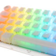 Ducky One 3 Aura White Mini Gaming Keyboard, RGB LED - MX-Silver image number null