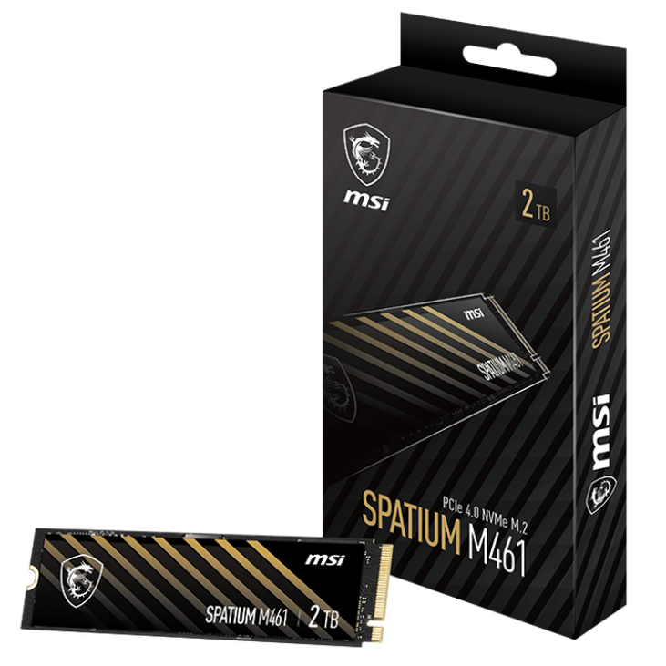 MSI Spatium M461 SSD, PCIe 4.0 M.2 Type 2280 - 2 TB image number 0
