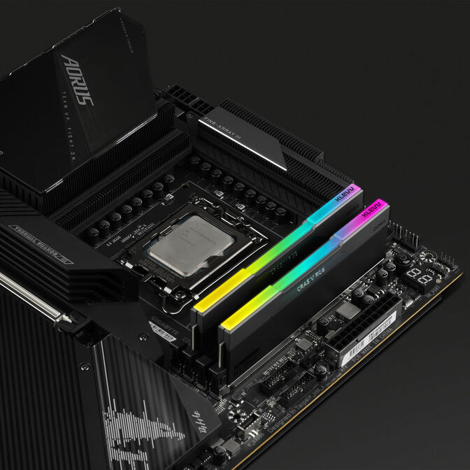 KLEVV CRAS V RGB DDR5-6400 RAM, CL30, XMP 3.0, EXPO - 32 GB Dual-Kit, schwarz image number 10