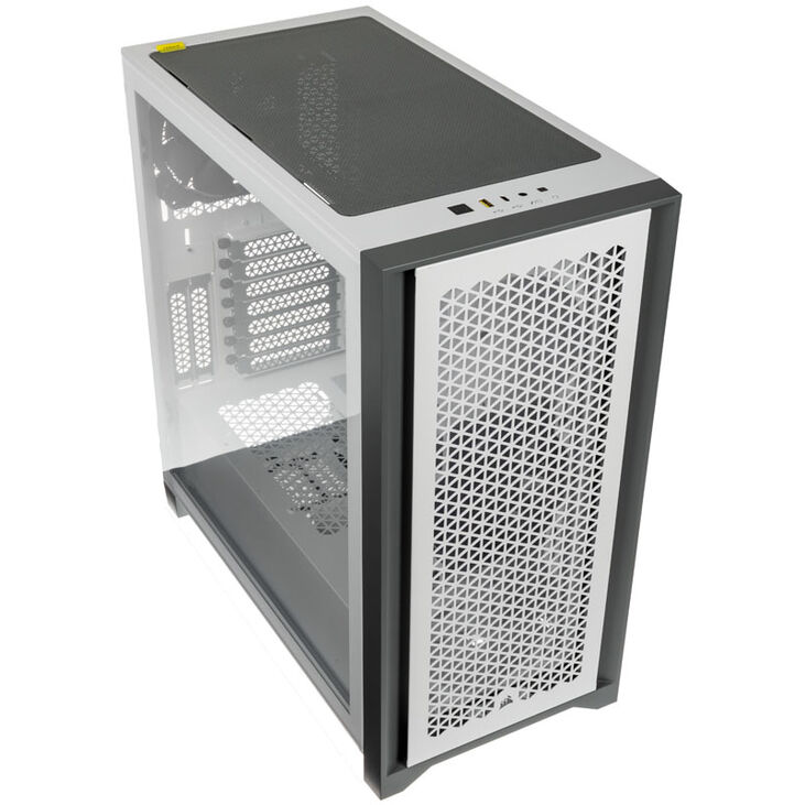 Corsair 4000D Airflow Tempered Glass Mid Tower - White Window image number 1