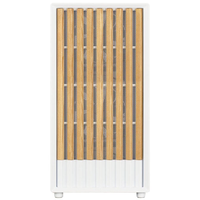 Zalman P10 Namu PC Case, Mini-Tower, mATX, Tempered Glass - White, Wood image number 3