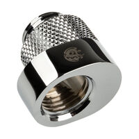 Bitspower X-Cross Adapter G1/4 inch male to G1/4 inch female - 5mm offset, silver