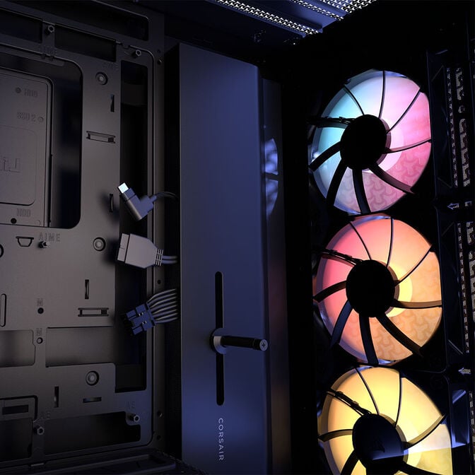 CORSAIR FRAME 4000D LCD RS PC-Geh&auml;use, Midi-Tower, ATX, ARGB, Tempered Glass - schwarz image number 19