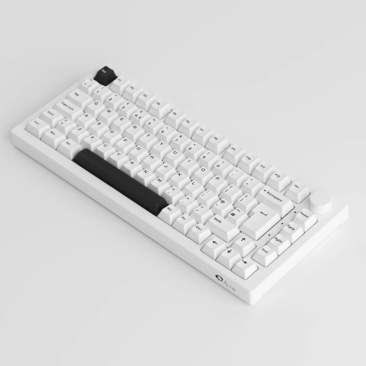 AKKO 5075B Gaming Keyboard, RGB – Lavender Purple Pro Switches, ISO DE/UK/Nordic, black & white image number 3