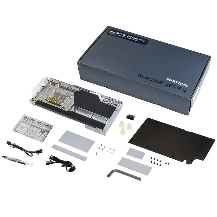 PHANTEKS Glacier Ez-Fit G40 RTX 4090 Asus GPU Water Block, D-RGB – Black image number 4