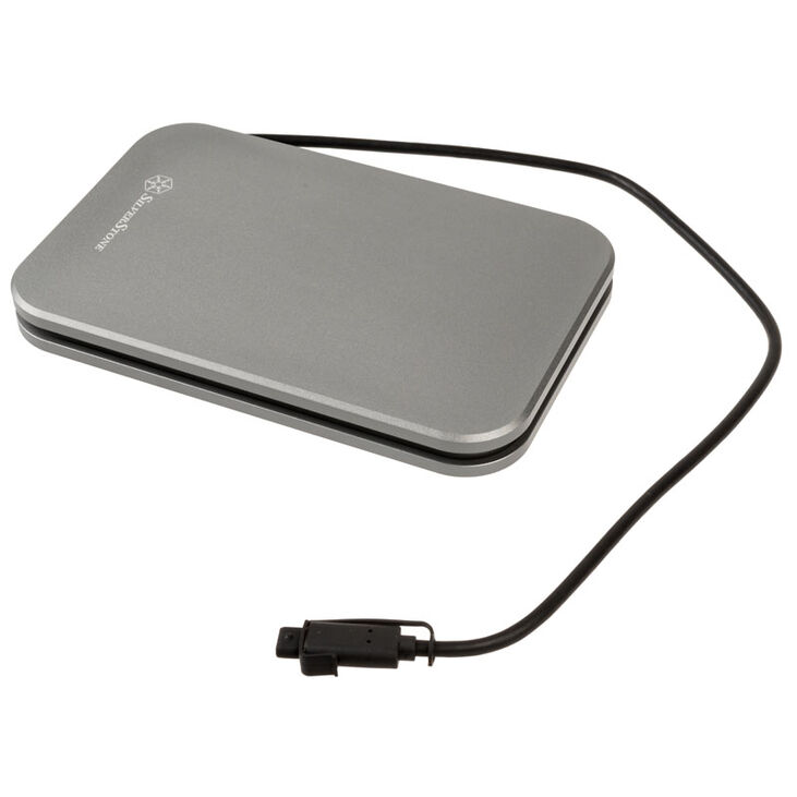 SilverStone SST-MMS02C, external hard drive enclosure - silver image number 1