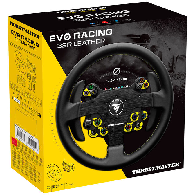 Thrustmaster EVO Racing 32R Leder Lenkrad &ndash; Schwarz image number 5