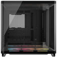 Corsair AIR 5400 LX-R LINK PC Case, Mid-Tower, Tempered Glass, RGB - includes 3x 120mm Fans, black image number null