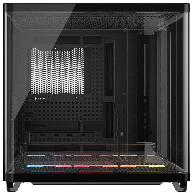 Corsair AIR 5400 LX-R LINK PC Case, Mid-Tower, Tempered Glass, RGB - includes 3x 120mm Fans, black image number 2