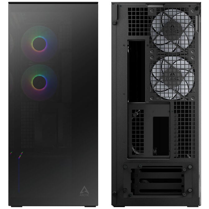 ARCTIC Xtender PC-Geh&auml;use, Midi-Tower, E-ATX, RGB, Tempered Glass - inklusive vertikaler GPU-Halterung & Riser-Kabel, schwarz image number 3