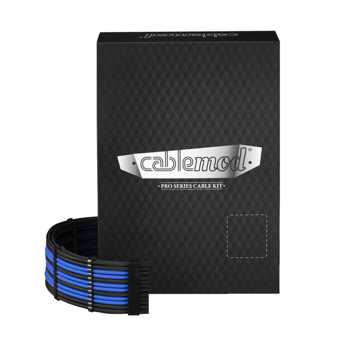 Cablemod PRO ModMesh RT 12VHPWR Dual Cable Kit f&uuml;r ASUS/Seasonic/Phanteks - schwarz/blau image number 3