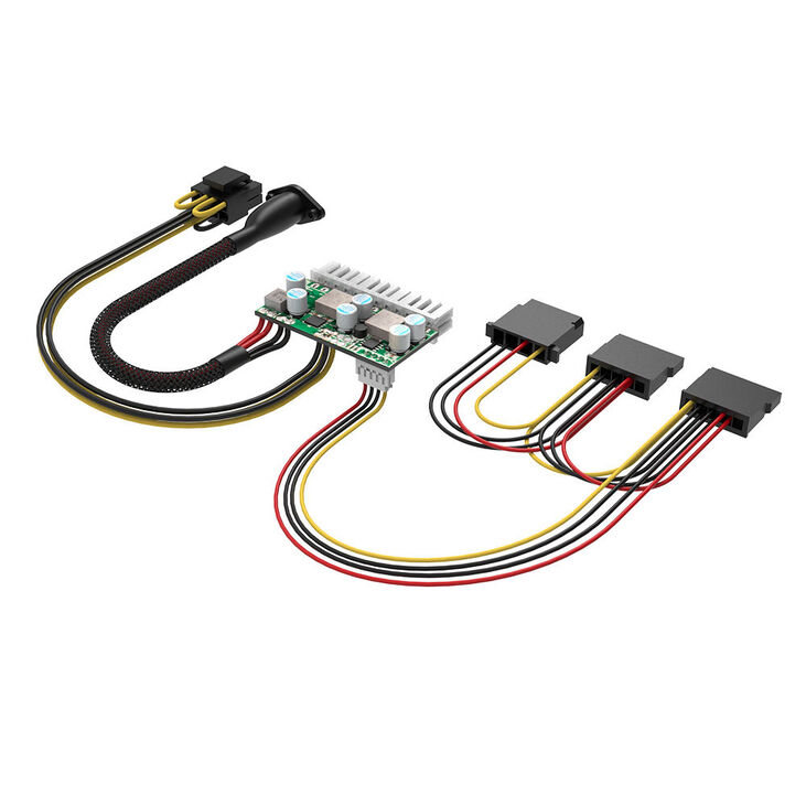 Akasa Compact Power 200 Adapter, 24-Pin ATX, 4-Pin Power DIN - 200 Watt image number 2
