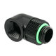 Barrow Adapter 90 degrees G1/4 inch external thread to G1/4 inch internal thread - rotatable, black