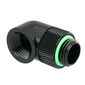 Barrow Adapter 90 degrees G1/4 inch external thread to G1/4 inch internal thread - rotatable, black