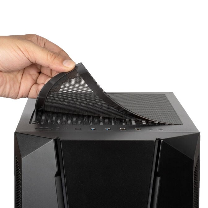 SilverStone Fara V1M Pro Micro-ATX Geh&auml;use, ARGB, Tempered Glass - schwarz image number 8