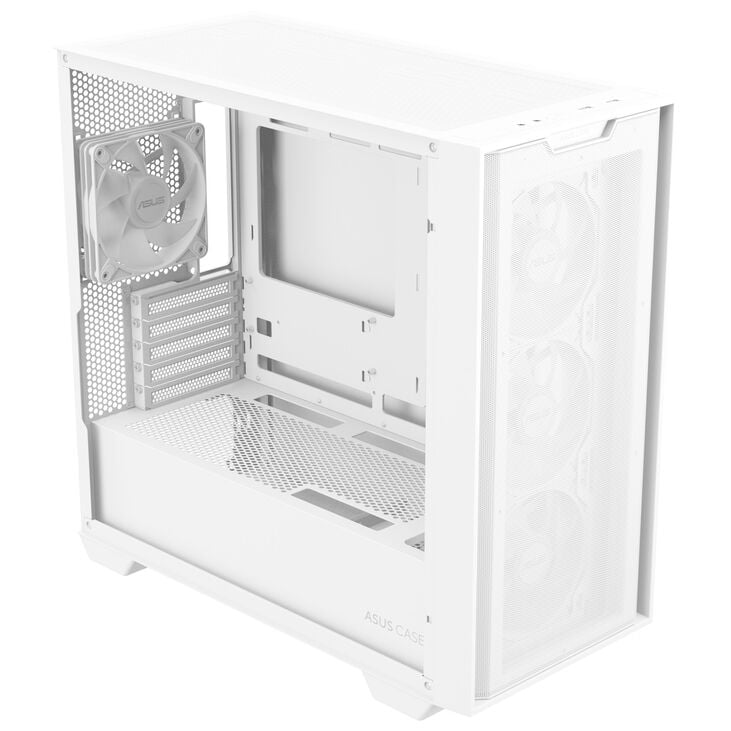 ASUS A21 PLUS PC-Gehäuse, Mini-Tower, Micro-ATX, RGB, Tempered Glass - weiß image number 5