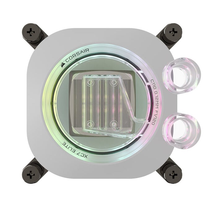 Corsair Hydro X Series XC7 RGB Elite CPU Water Block LGA 1700, AM4 / AM5 - white image number 1