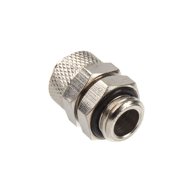 Connection straight G1/4 inch to 10/8mm - silver shiny image number 1
