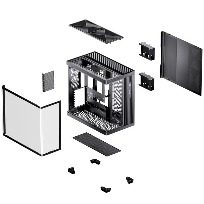 Jonsbo TK-4 Geh&auml;use, Midi-Tower, ATX, Tempered Glass - schwarz image number 17