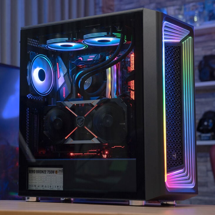Aerocool Interstellar-G-BK-v1 Midi-Tower - schwarz image number 9