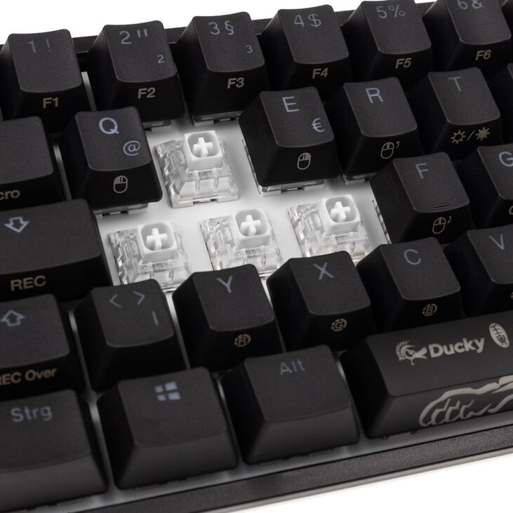 Ducky One 2 Pro Mini Gaming Keyboard, RGB LED - Kailh White image number 7