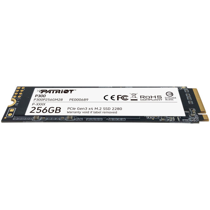 Patriot P300 NVMe SSD, PCIe 3.0, M.2 Type 2280 - 256GB image number 2