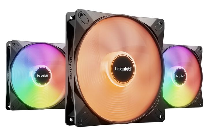 be quiet! Light Wings LX ARGB PWM High Speed Fan, Triple Pack - 140mm, black image number 0