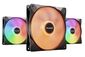be quiet! Light Wings LX ARGB PWM High Speed Fan, Triple Pack - 140mm, black