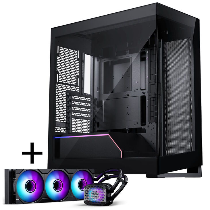 PHANTEKS NV Series NV5 MK2 ATX Case, Tempered Glass, DRGB - Satin Black + Glacier One 360M25 Gen2 DRGB AiO Water Cooling - 360mm image number 0