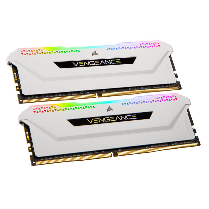 Corsair Vengeance RGB Pro SL DDR4-3200 RAM, CL16, XMP - 16 GB Dual-Kit, weiß image number 0