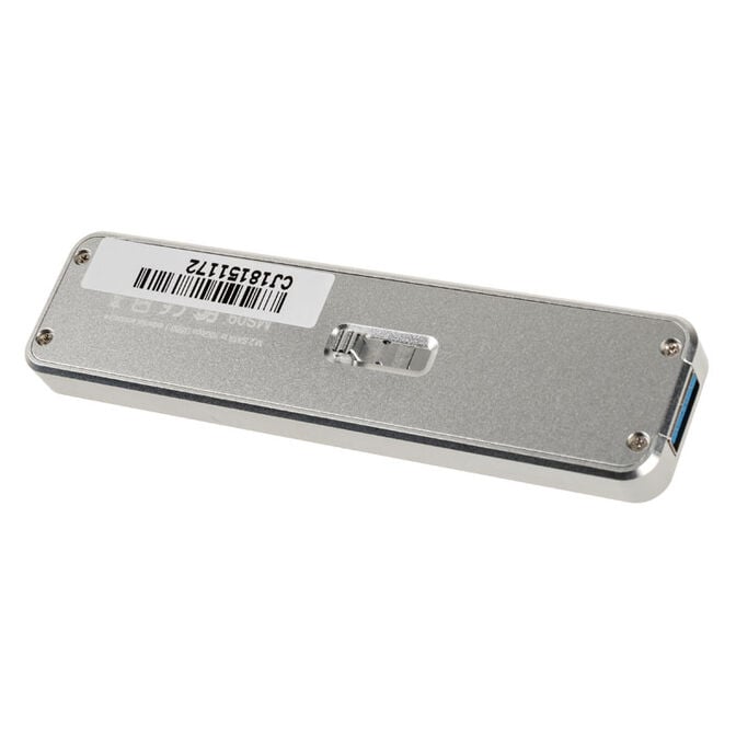 SilverStone SST-MS09S, M.2 SSD auf USB-A 3.1 Geh&auml;use, silber image number 2